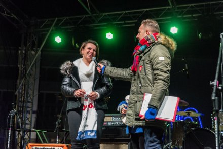 Licytacja plastronu z Pucharu Świata podczas 28.Finału WOŚP